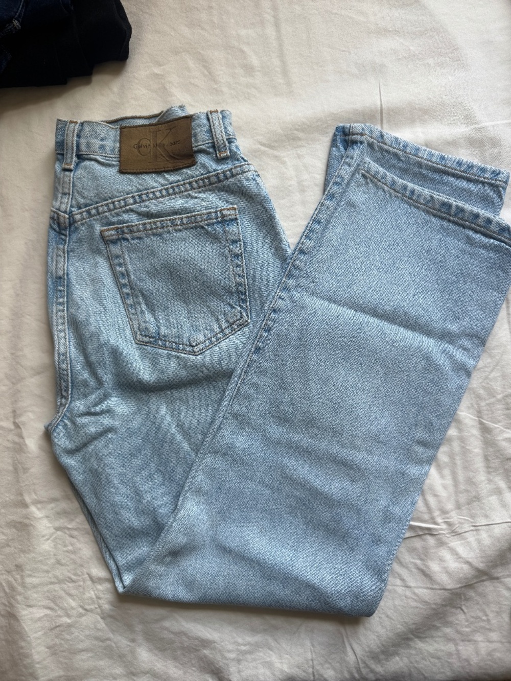 Vintage Calvin Klein high rise denim.